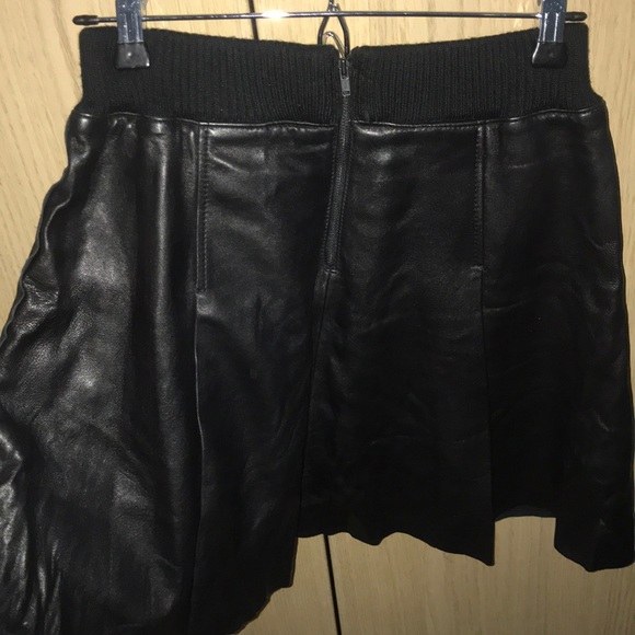 Tracy Reese Leather Pleated skirt - Picture 2 of 3